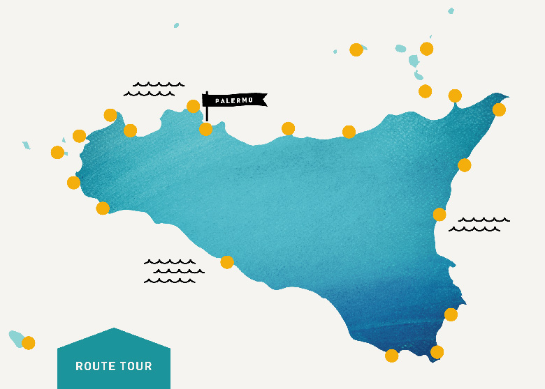 Route Tour Sicily